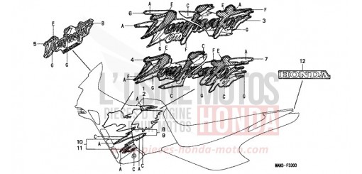 MARQUE (1) NX650S de 1995